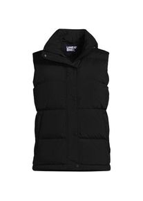 LANDS' END Wasserabweisende Daunenweste, Damen,  Schwarz, Nylon, by Lands' End