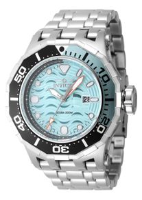 Invicta Pro Diver 47846 Herrenuhr - Quarzwerk - Edelstahl mit blauem Zifferblatt - 52 mm