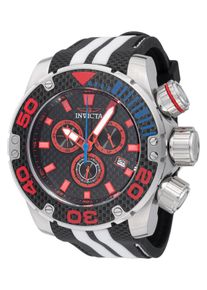 Invicta Sea Hunter 48992 Herren Uhr - Quartz Bewegung - Edelstahl mit schwarzem Zifferblatt - 52 mm