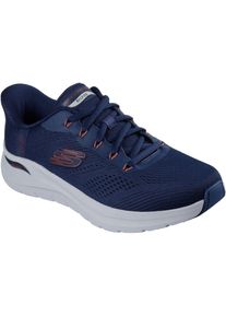 Skechers Arch Fit 2.0 Lestur Textile Herren Navy/rote Sneaker