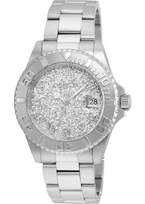 Invicta Angel 22706 Damenuhr - Quarzwerk - Edelstahl mit silbernem Zifferblatt - 40 mm