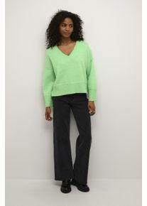 Kaffe Strickpullover Baggy fit light green