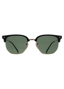Ray-Ban Square Unisex Schwarz auf Gold Gr&uuml;n RB4416 Neu Clubmaster