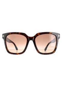 Lunettes de soleil Tom Ford Selby FT0952 52f Gradient brun de la Havane noire brillante