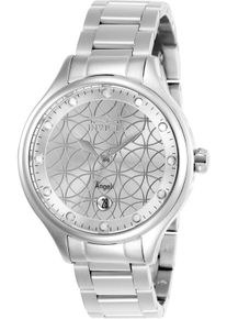 Invicta Angel 27437 Damen Uhr - Quarz Uhrwerk - Edelstahl mit Silbernem Zifferblatt - 38 mm