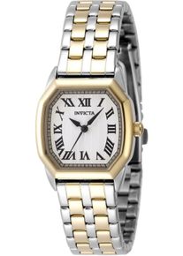 Invicta Wildflower 48958 Damenarmbanduhr - Quartz Uhrwerk - Edelstahl mit Silbernem Zifferblatt - 27 mm
