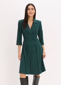 bonprix Blazerkleid mit ausgestelltem Rockteil, gr&uuml;n, Gr.42, Elegantes Blazerkleid mit ausgestelltem Rockteil
