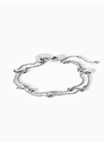 PURELEI Glitter Heart Armband, verstellbare L&auml;nge