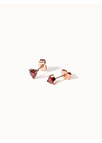 PURELEI Red Heart Ohrringe mit Zirkonia Steinen