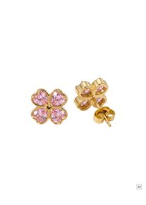 PURELEI Rosa Cuore Ohrringe mit Zirkonia Steinen