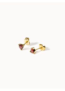 PURELEI Red Heart Ohrringe mit Zirkonia Steinen