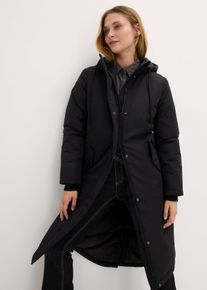 bonprix Wintermantel mit Innensteppung, schwarz, Gr.42, Langer Wintermantel mit Innensteppung