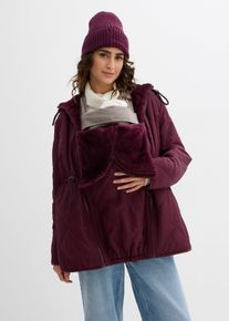 bonprix 6-in-1 kuschelige Umstands- und Tragejacke zum Wenden, rot, Gr.44, Wendejacke f&uuml;r die Schwangerschaft und danach mit Trageeinsatz
