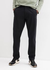 bonprix Chinohose aus Leinen-Mix in Regular Fit, schwarz, Gr.50, Klassische Leinenhose - F&uuml;r den bequemen smart-casual-Look, aus Leinen