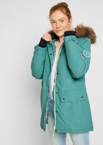 bonprix wasserdichte Outdoor-Funktions-Jacke mit Kapuze, gr&uuml;n, Gr.52, Sportliche Winterjacke mit vielen Taschen