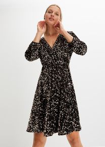bonprix Paillettenkleid, schwarz, Gr.32/34 (XS), feminines Kleid aus Samt-Material mit Pailletten., aus Samt
