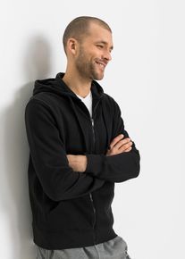 bonprix Kapuzen-Sweatjacke (2er Pack), grau, Gr.60/62 (XXL), Moderne Kapuzen-Sweatjacke mit recyceltem Polyester im 2er Pack, grau meliert: 70% Baumwolle