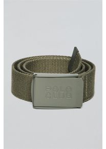 G&uuml;rtel Brahim aus Canvas khaki mit Logoschnalle