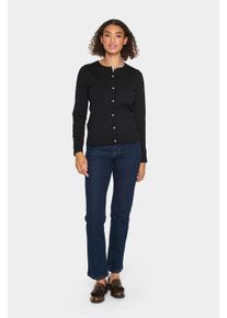 Saint Tropez Strickjacke Gerade Passform black