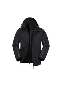 Mountain Warehouse Herren Thunderstorm 3 in 1 Wasserdichte Jacke (Grau)
