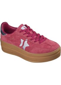 Skechers Academy Hi Elevated Essence Leder Damen Rot/Blau Sneaker