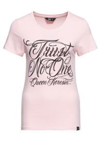Queen Kerosin Damen Classic T-Shirt Trust no One pink