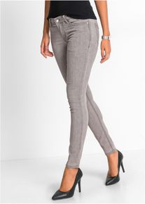bonprix Skinny Jeans Mid Waist Stretch, grau, Gr.50, Vielseitig kombinierbare Skinny- Jeans in sch&ouml;ner Waschung., 71% Baumwolle