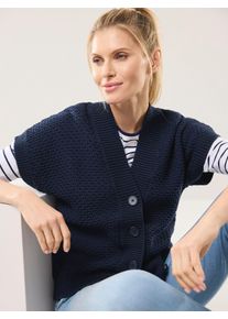 Walbusch Strickweste mit Waffelstruktur
