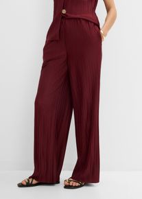 bonprix Jersey-Hose mit Plissee, rot, Gr.36/38 (S), moderne Jersey-Hose mit Plissee und bequemer Passform