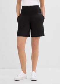 bonprix Leichte Jersey-Shorts f&uuml;r die Schwangerschaft und danach (2er Pack), schwarz, Gr.44/46 (L), Umstandsshorts aus Jersey