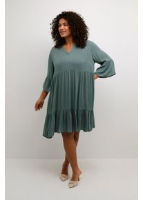 Kaffe Kleid A-shape green
