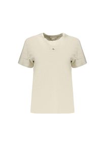 Calvin Klein Graues Baumwoll Damen T-Shirt