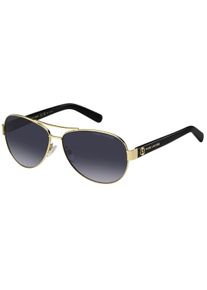 Marc Jacobs - Schwarze Sonnenbrille Mit Grauen Verlaufsgl&auml;sern Und Goldenen Details