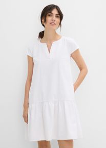 bonprix Jeans-Tunika-Kleid aus Baumwolle, wei&szlig;, Gr.46, Jeans-Tunika-Kleid aus Baumwolle, 100% Baumwolle