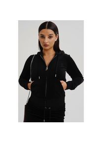 Juicy Couture Robertson Klassische Jacke Polyester Damen Schwarz Kapuzenpullover