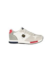 Blauer Wei&szlig;er Polyurethan Herren Sneaker