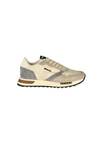 Blauer Beiger Polyester Herren Sneaker