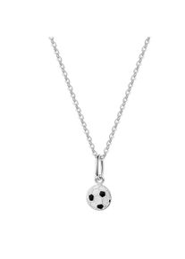 ZEEme for Kids Anh&auml;nger mit Kette 925/- Sterling Silber rhodiniert Fu&szlig;ball