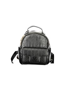 Mario Valentino Schwarzer Polyurethan Damen-Rucksack