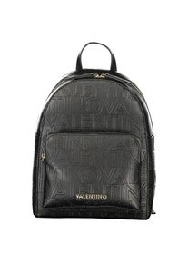 Mario Valentino Schwarzer Polyurethan Damen-Rucksack