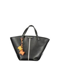 Mario Valentino Nero Polyurethan Damenhandtasche