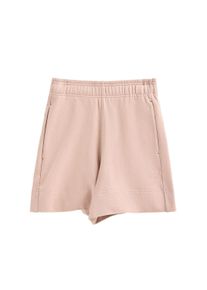 Kurze Hose aus Baumwolle blush pink mit gesticktem Logo