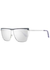 Guess By Marciano Marciano von Guess Silberne Metallsonnenbrille