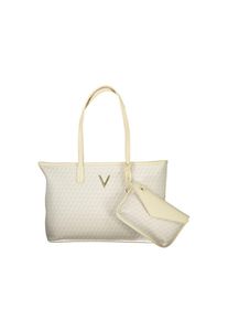 Mario Valentino Beigefarbene Polyurethan Damen-Handtasche