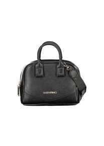 Mario Valentino Schwarze Synthetikleder Damenhandtasche mit Schulterriemen