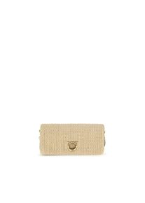 Pinko Beigefarbene Polypropylen Schultertasche