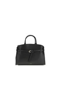 Coccinelle Schwarze Kalbsleder Bos Taurus Handtasche