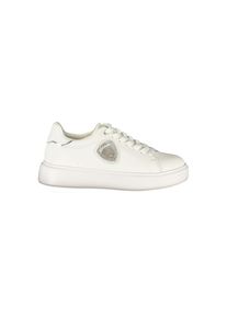 Blauer Bianco Leder Damen Sneaker
