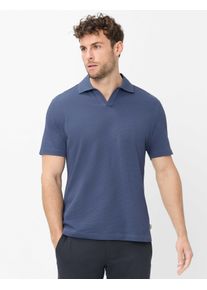 Brax Herren Polo Style PRINCETON steel blue, Blau, Gr. L
