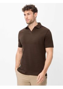 Brax Herren Polo Style PRINCETON chocolate, dunkelbraun, Gr. L